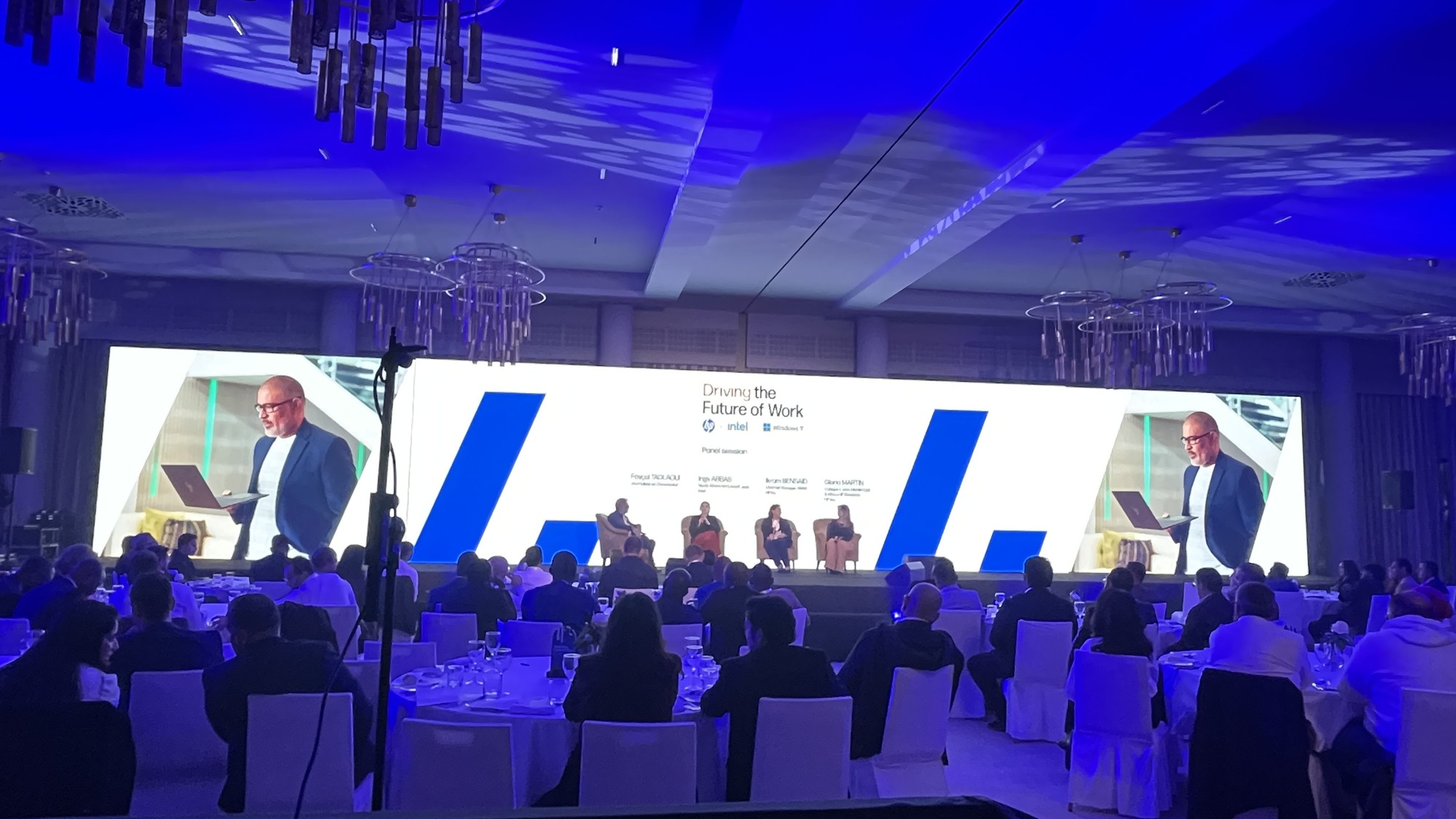 Événement HP avec écran LED panoramique au Fairmont Marrakech